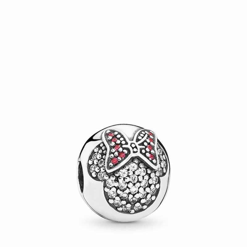 Pandora Disney Minnie Pavé Clip Charm Sale NZ, Sterling Silver (849571-DOX)